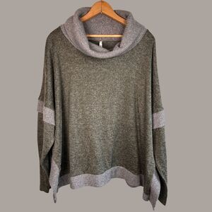 Jillian Nicole Cowl Neck Drop Shoulder Sweater